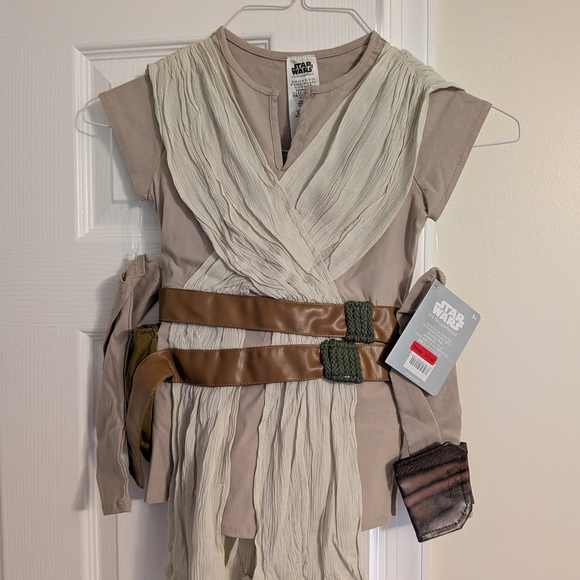 Star Wars Kids Rey Costume - Cream and Brown - Picture 1 of 5